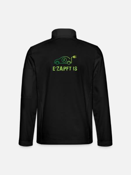 Elektrisches Auto Design - Unisex Softshelljacke - Schwarz