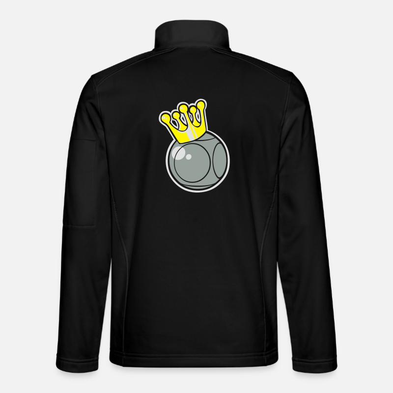 king petanque logo flex - Unisex Softshell Jacket - black