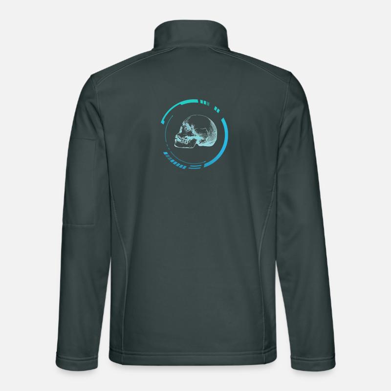 Menschenkopfröntgenbild Unisex Softshelljacke