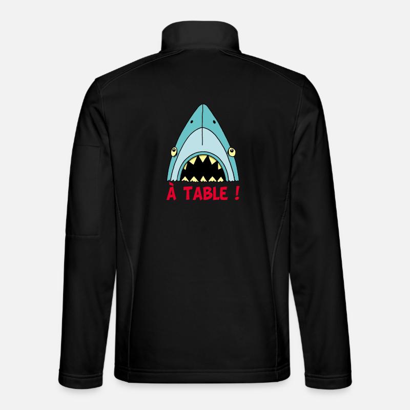 Shark hungry! - Unisex Softshell Jacket - black