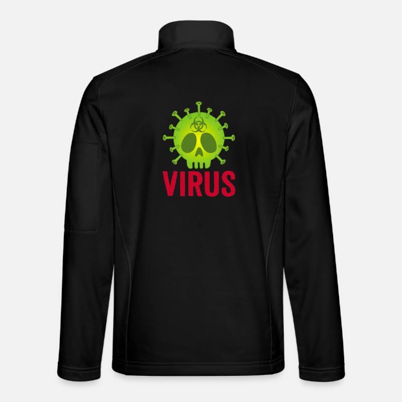 Skull virus Unisex Softshell Jacket