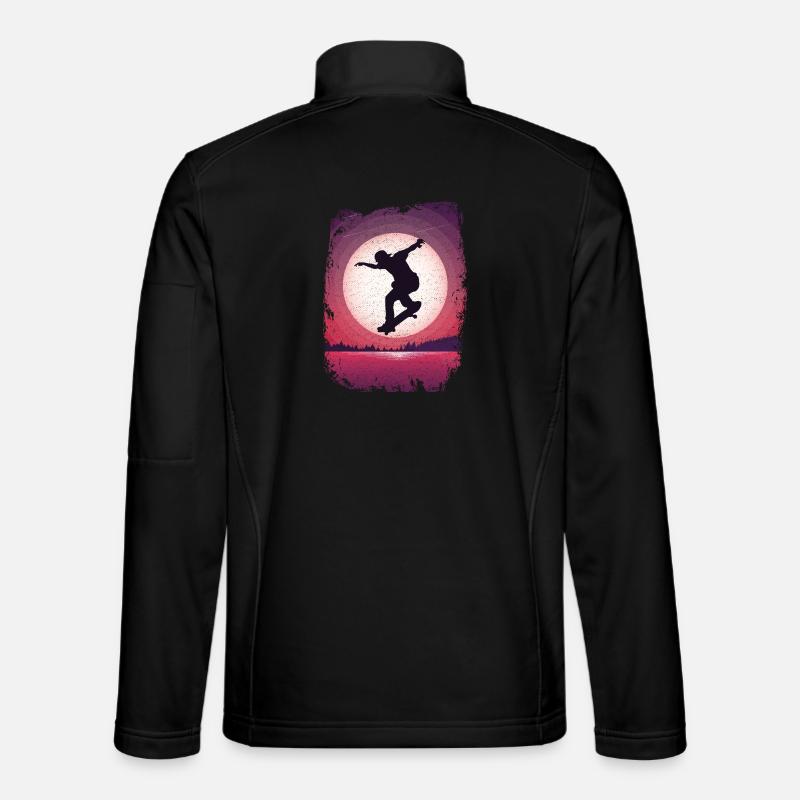 SK8R | Moon | Skateboarding | Skating - Unisex Softshell Jacket - black