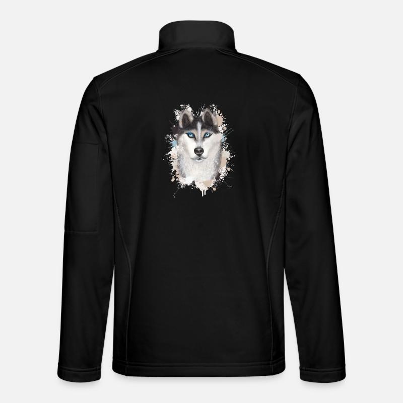 Wolf - Unisex Softshell Jacket - black