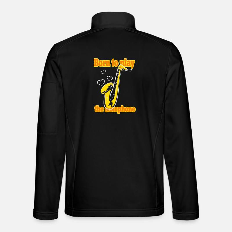 Saxophone music - Unisex Softshell Jacket - black