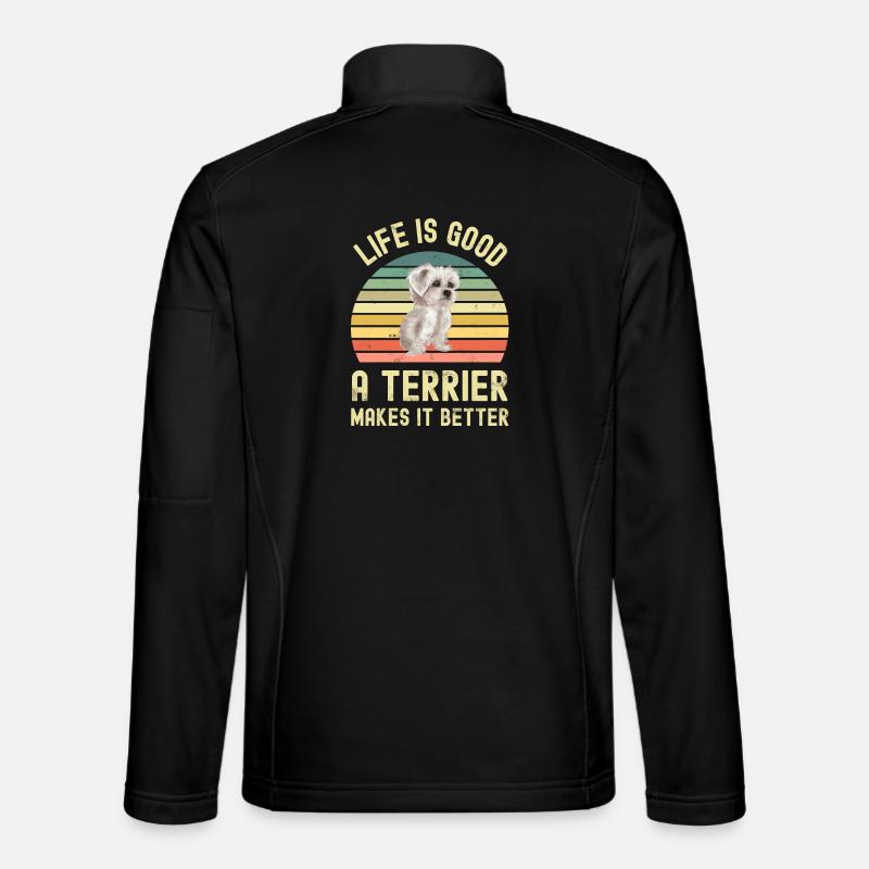 West Highland White Terrier - Unisex Softshelljacke - Schwarz