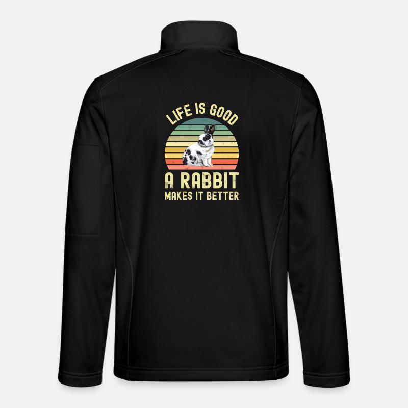 Rabbit Rabbit - Unisex Softshell Jacket - black