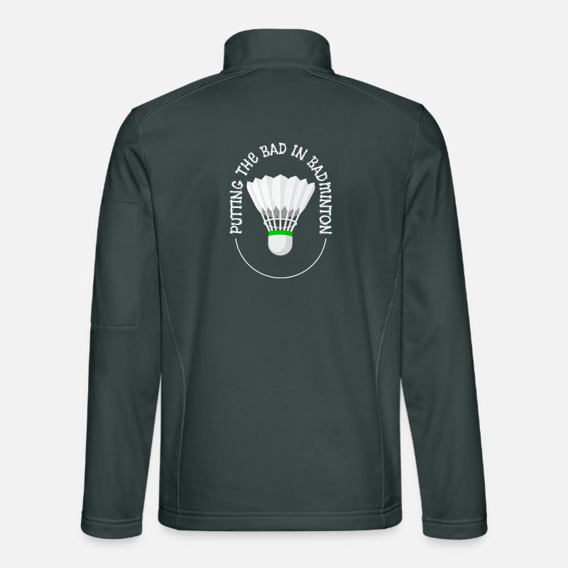 Das Schlechte ins Badminton stecken Unisex Softshelljacke