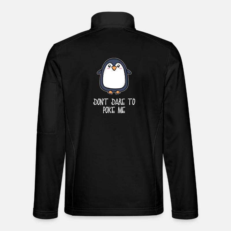 Antarctica Animal Cute Penguin Seabird Statement Unisex Softshell Jacket