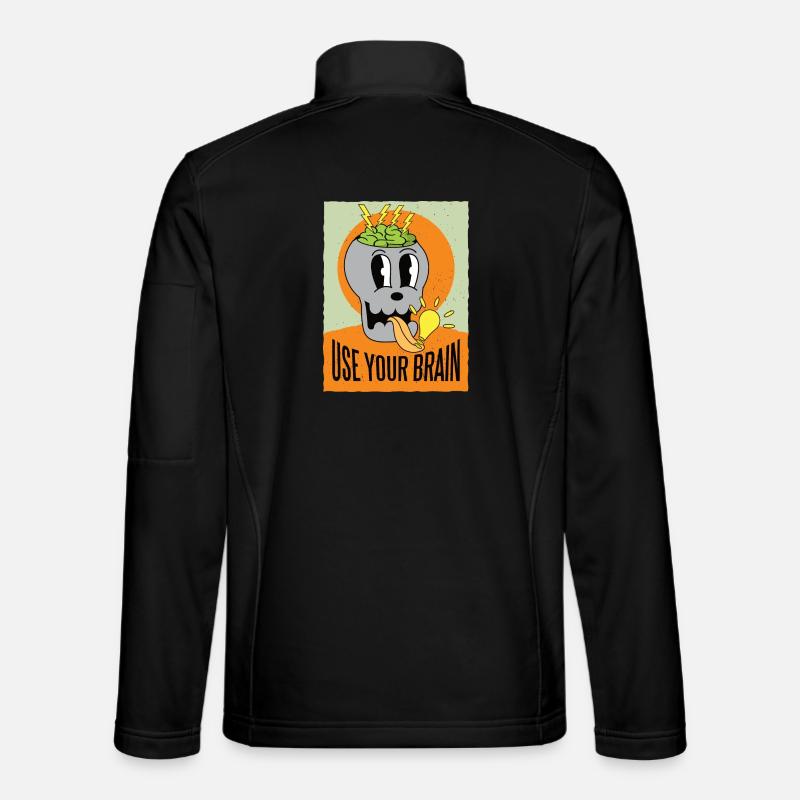 Use your brain - Unisex Softshell Jacket - black