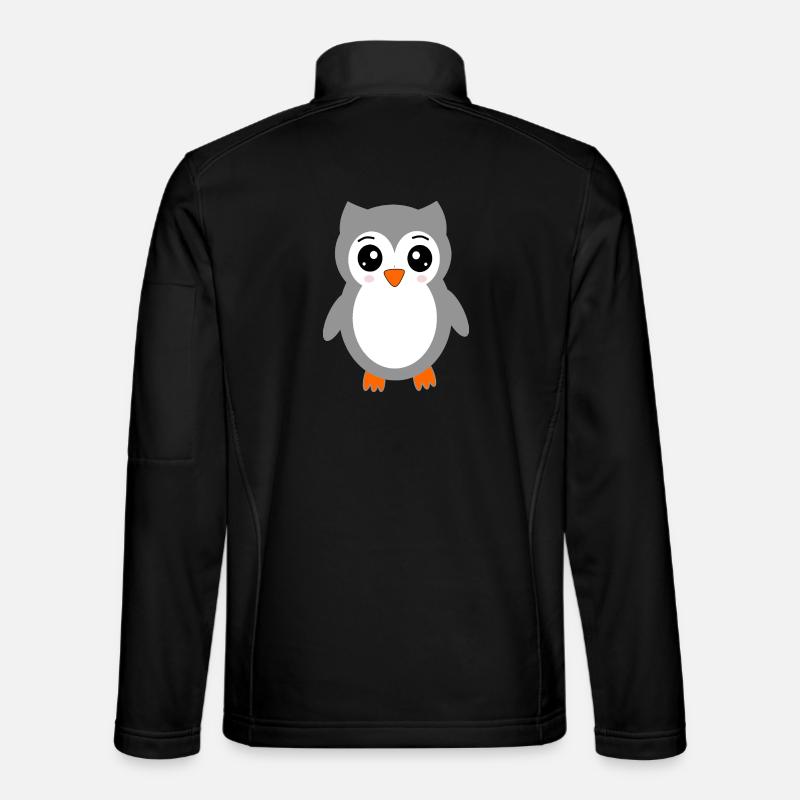 gray owl Unisex Softshell Jacket
