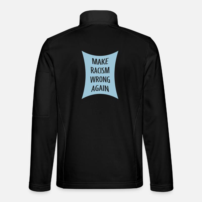 make racism wrong again Unisex Softshelljacke