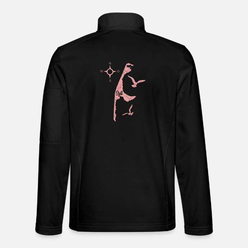 Sylt Design in Pink - Unisex Softshell Jacket - black