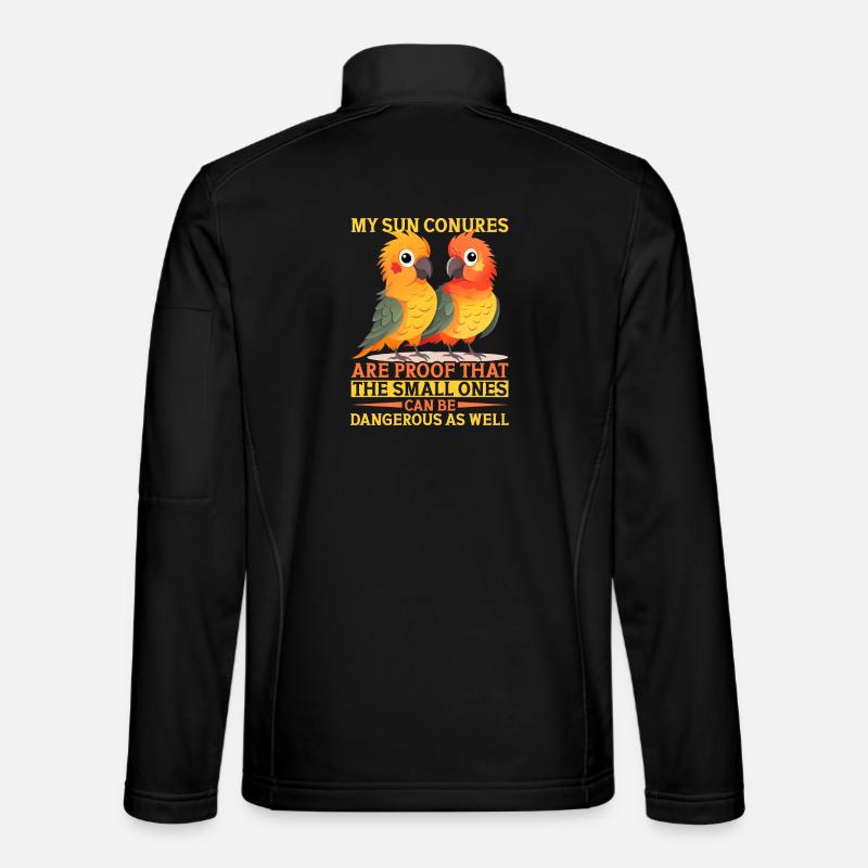My Parakeet Parrot Design - Unisex Softshell Jacket - black