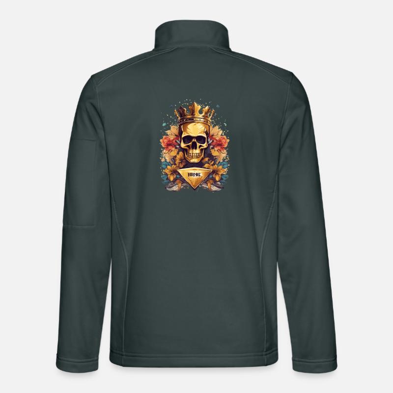 Roi crâne d’or Veste en tissu softshell Unisexe