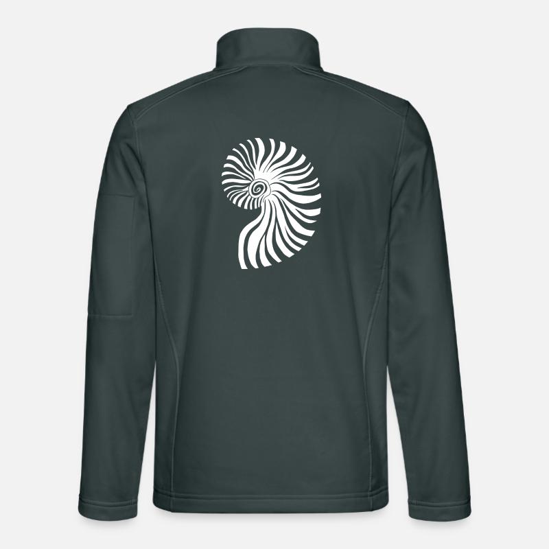 Contrasting spiral nautical pattern Unisex Softshell Jacket
