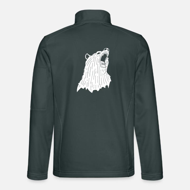 Angry Polar Bear Unisex Softshell Jacket