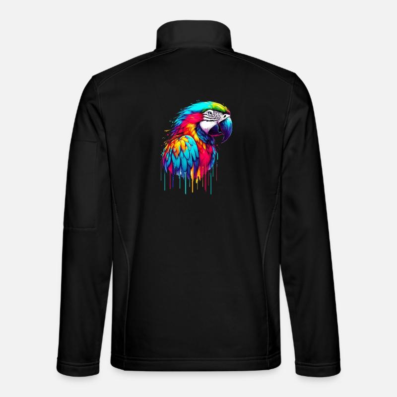 Parrot - Unisex Softshell Jacket - black