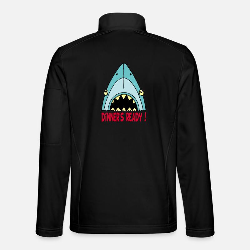 Hungry shark Unisex Softshell Jacket