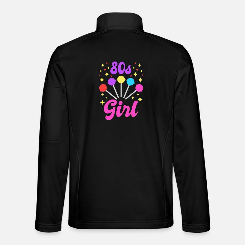80er Mädel - Unisex Softshelljacke - Schwarz