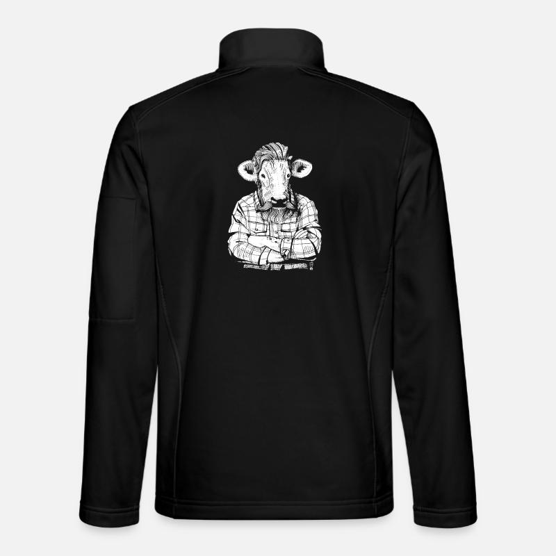 Mister Boeuf (version blanche) Veste en tissu softshell Unisexe