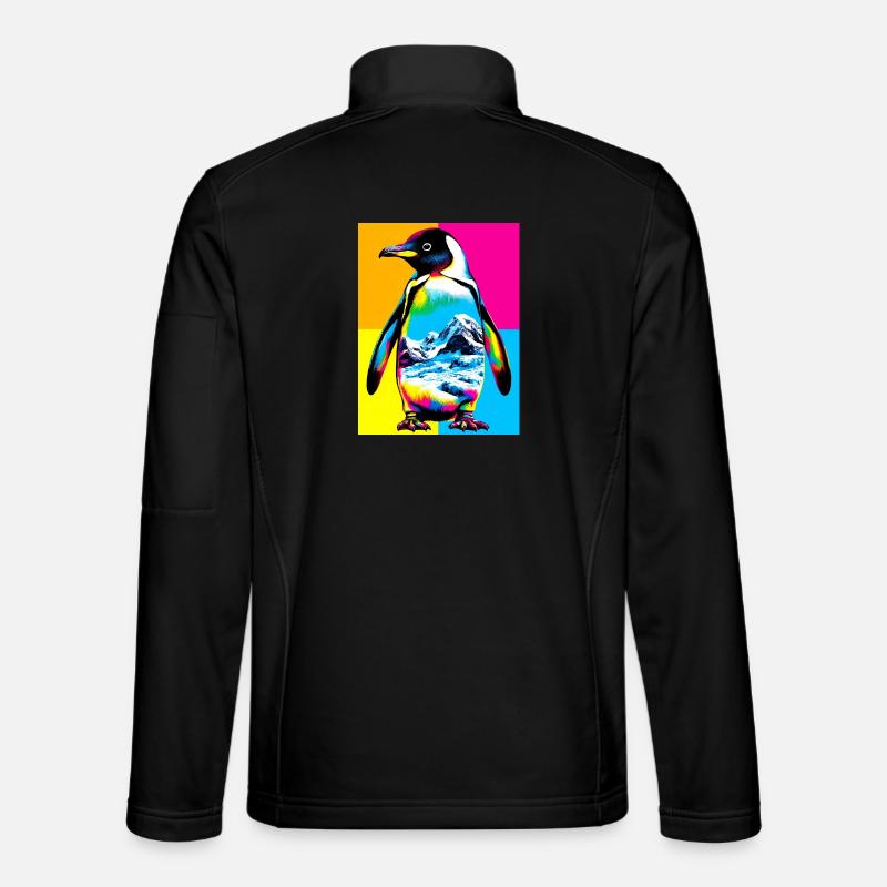 pingouin - Veste en tissu softshell Unisexe - noir