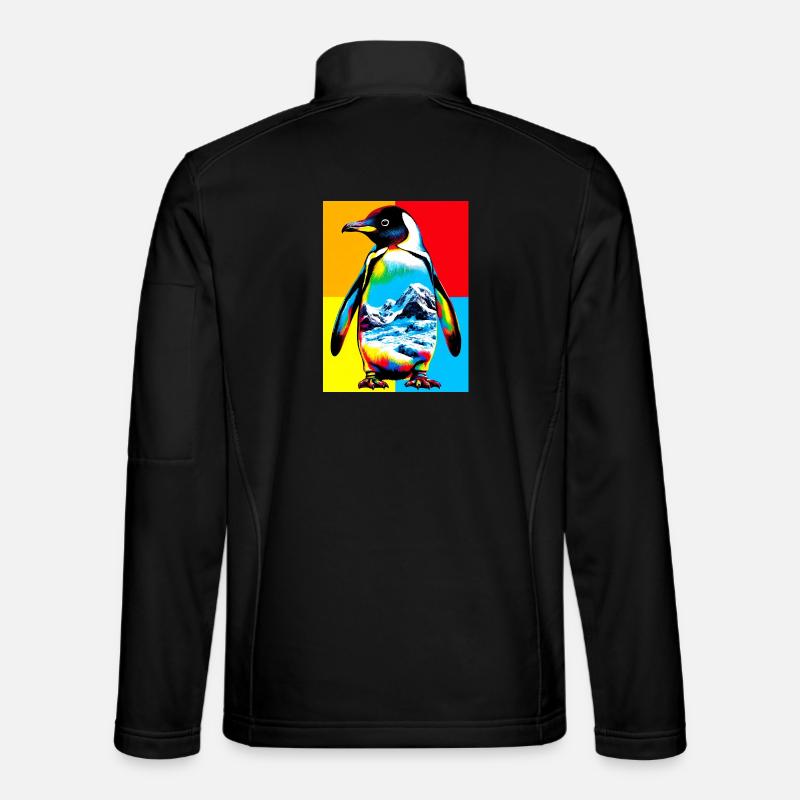 pingouin - Veste en tissu softshell Unisexe - noir