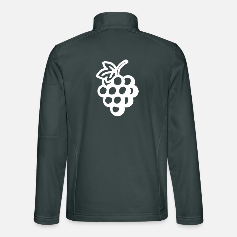 Weintrauben Trauben Symbol Unisex Softshelljacke