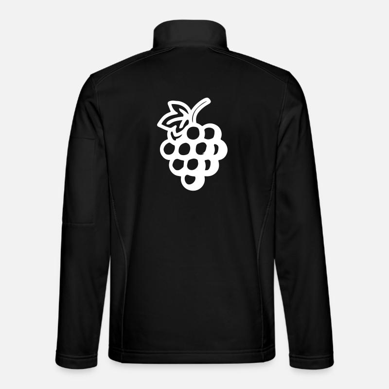 Grapes Grapes Symbol - Unisex Softshell Jacket - black