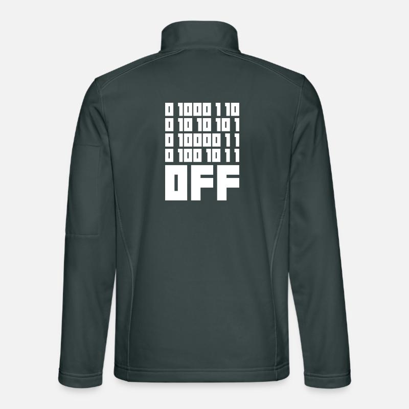 Binärcode F**k OFF – Nerd Humor & Geek Code Unisex Softshelljacke