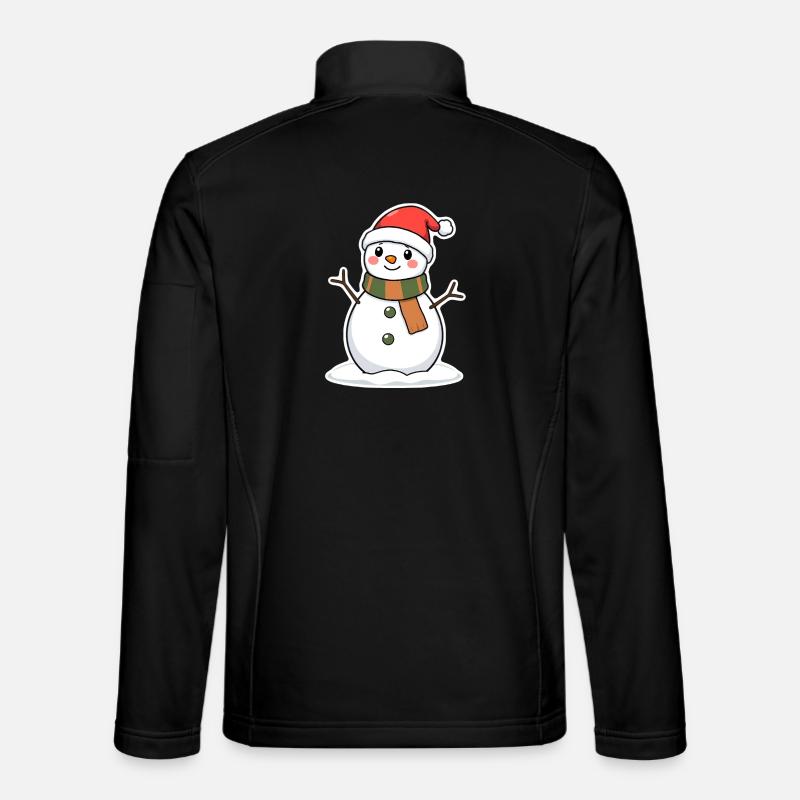 Snowman - Unisex Softshell Jacket - black