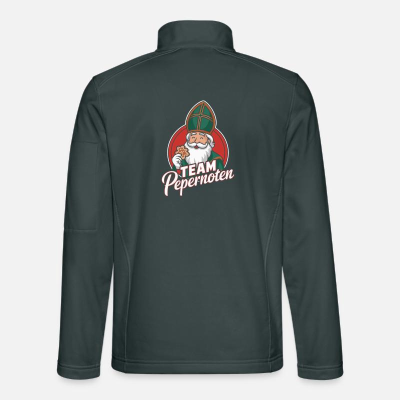 Sinterklaas Team Pepernoten Gingerbread Fan Design Unisex Softshell Jacket