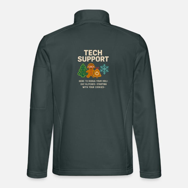 Admin Christmas Gift IT Support Debugging Unisex Softshell Jacket