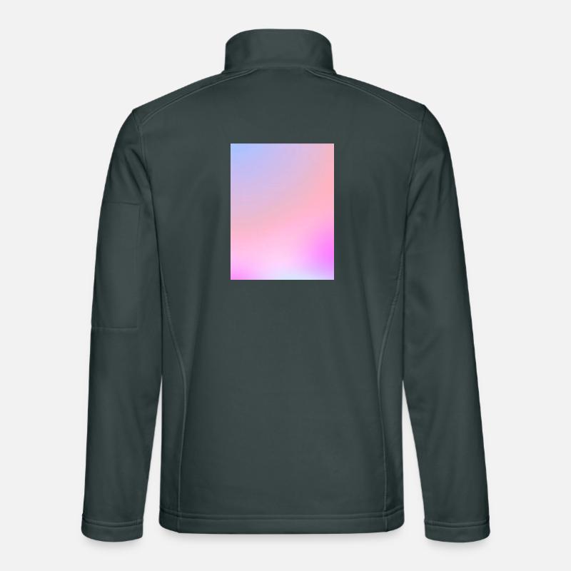 Dreamy Cotton Candy Pastel Gradient Unisex Softshell Jacket