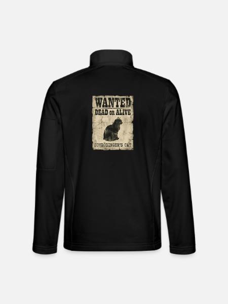 Schrödingers Katze gesucht Tot-oder-lebendig Physik-Wortspiel - Unisex Softshelljacke - Schwarz