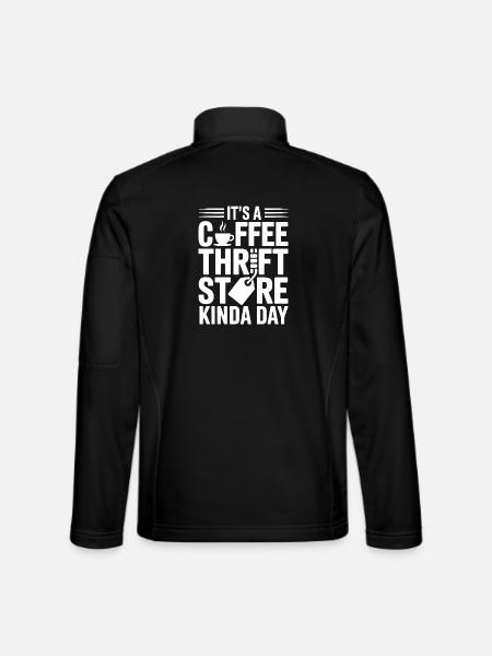 Coffee Thrift Store Kindaday Day - Unisex Softshell Jacket - black