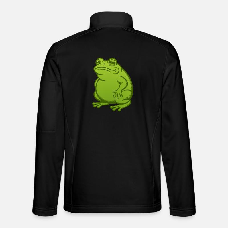 Fat Fat Frog - Fat Fat Toad - Unisex Softshell Jacket - black