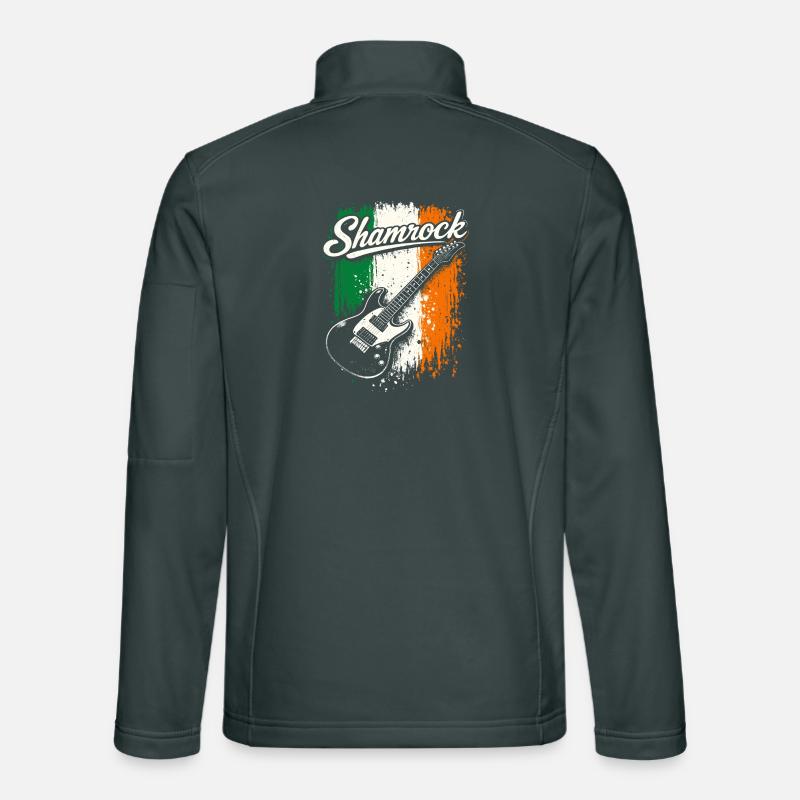 St Patrick E-Gitarre Irish Flag Rock Unisex Softshelljacke