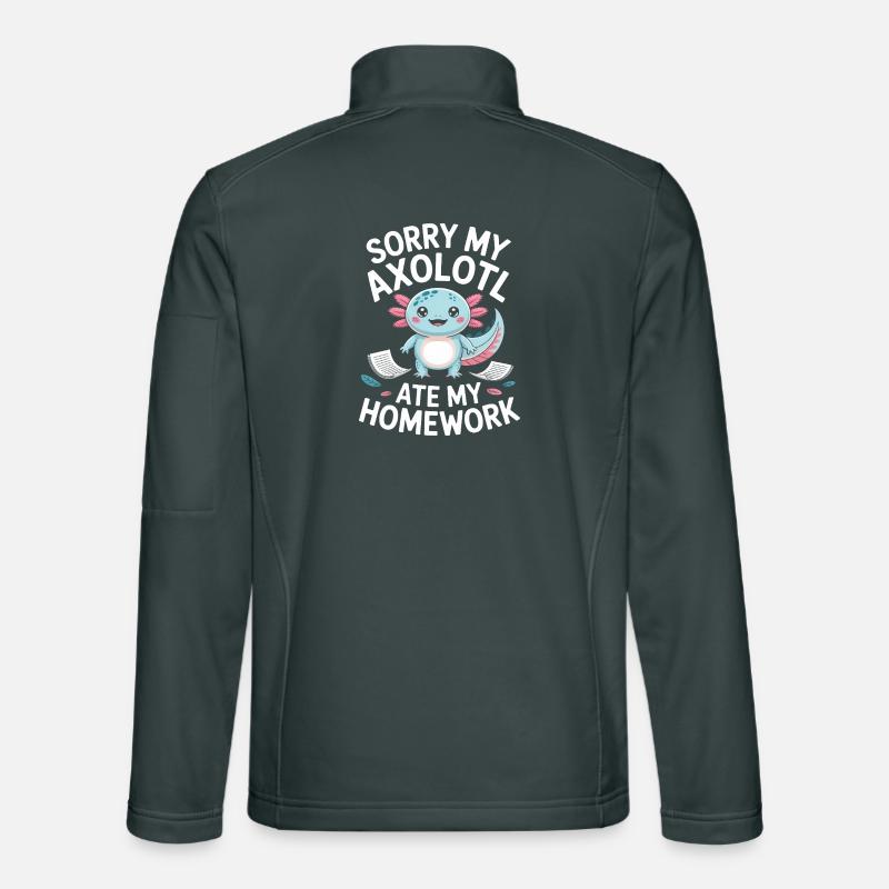 Axolotl Homework Excuse Unisex Softshell Jacket