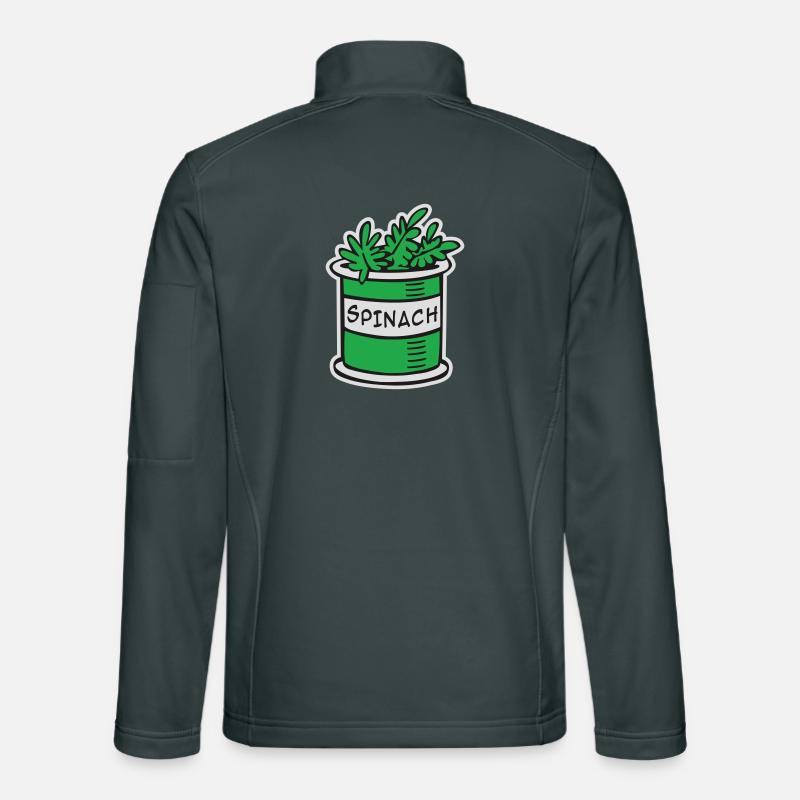 Épinards Veste en tissu softshell Unisexe