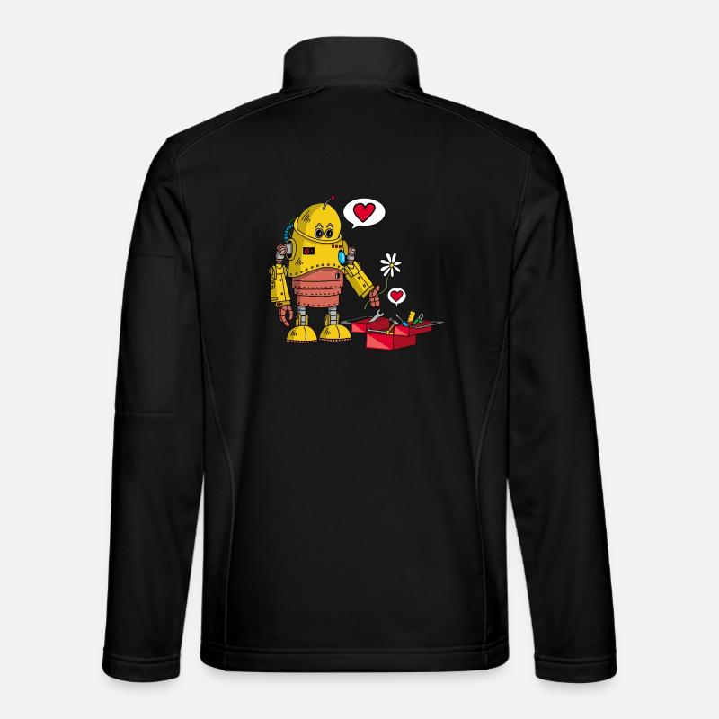 Robot in love Unisex Softshell Jacket