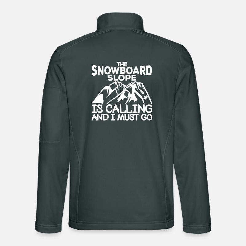 Snowboard slogan Unisex Softshell Jacket