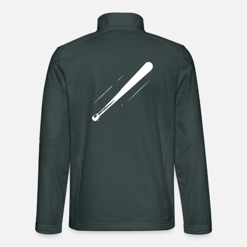 Baseballschläger Zeichnung Unisex Softshelljacke