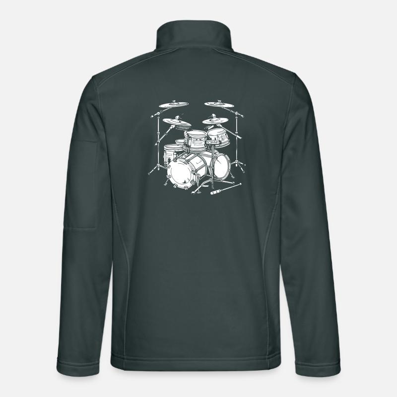 Graphismes de batterie Veste en tissu softshell Unisexe