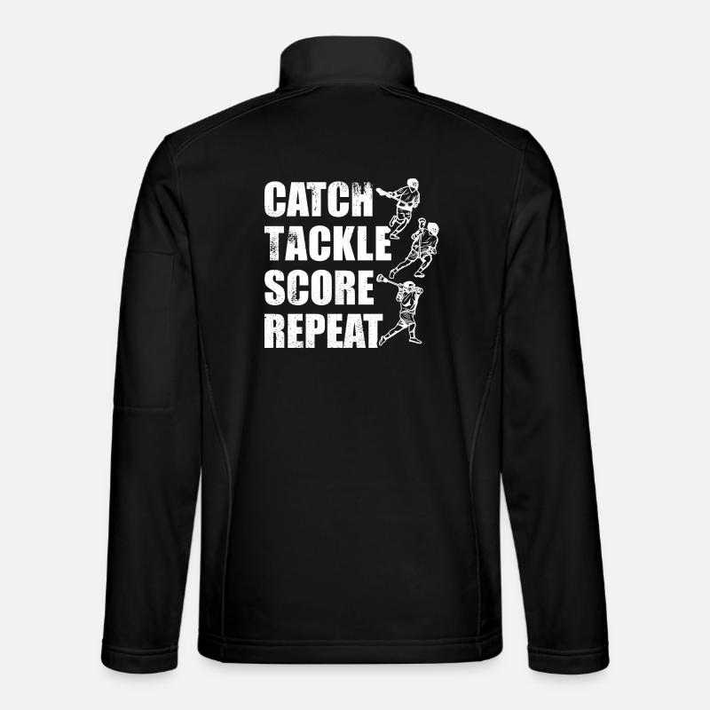Lacrosse Spiel - Unisex Softshelljacke - Schwarz
