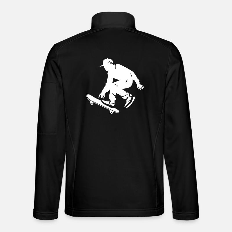 Skateboarding Boy - Unisex Softshell Jacket - black