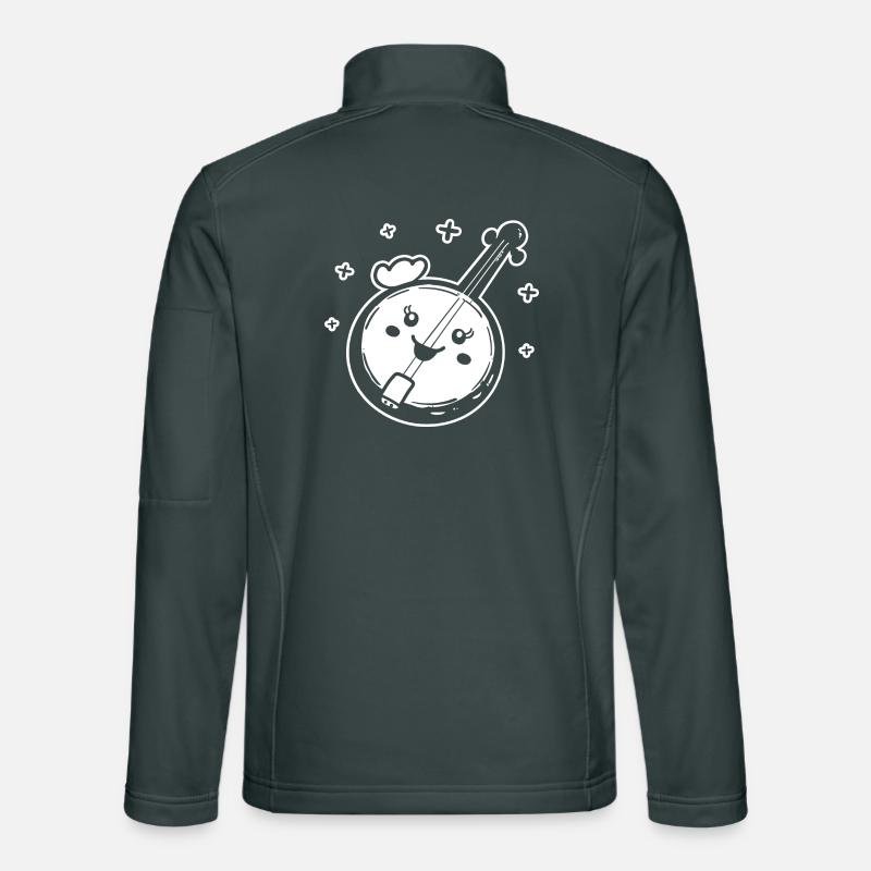 Style de dessin animé banjo Veste en tissu softshell Unisexe