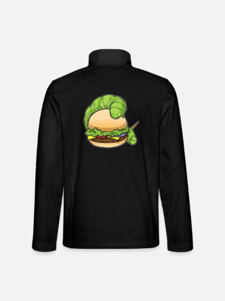 Cheeseburger chenille - Veste en tissu softshell Unisexe - noir
