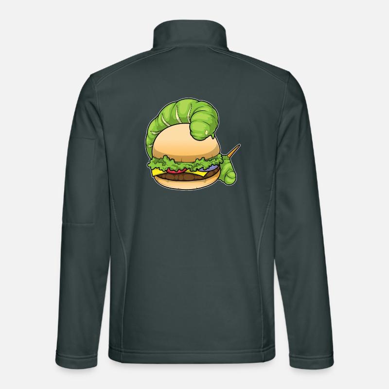 Caterpillar Cheeseburger Unisex Softshell Jacket