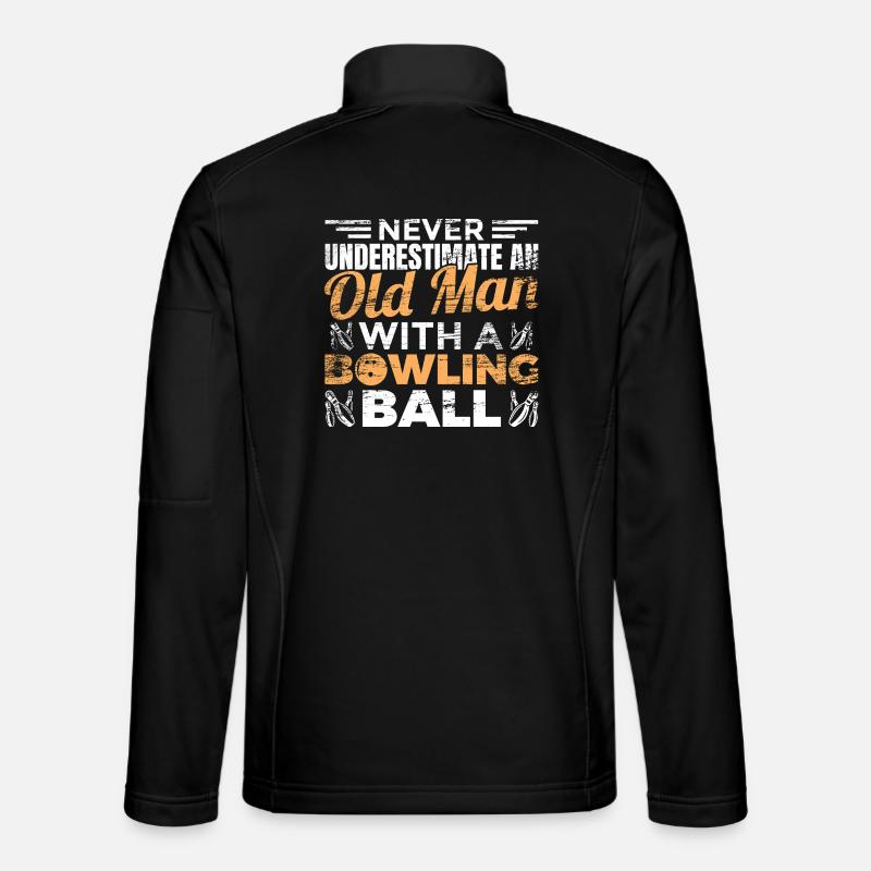 Bowling grandfather - Unisex Softshell Jacket - black
