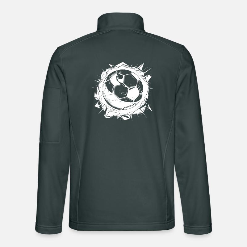 Fußball Zeichnung Unisex Softshelljacke
